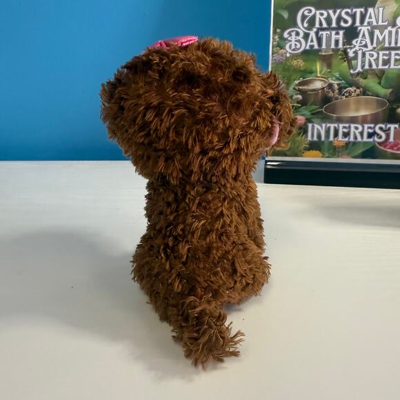 TY Beanie Boo Maddie Dog 6” Plush • Brown Poodle EUC Collectible Toy - Picture 3 of 5